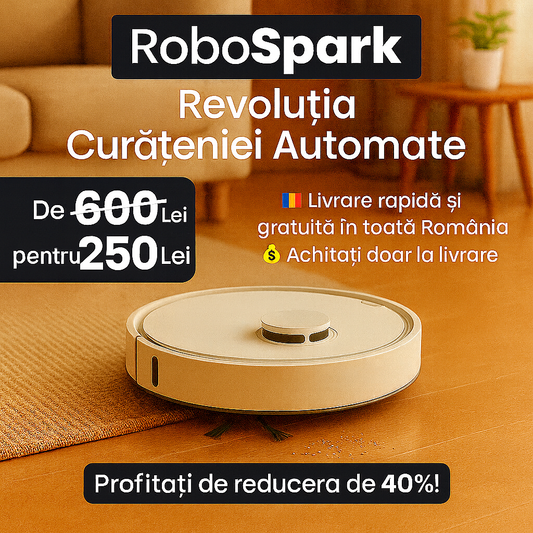 Aspirator Robot Inteligent 3 în 1 RoboSpark™ - 2025